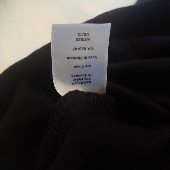 Talbots petite black button front skirt - Picture 4 of 5